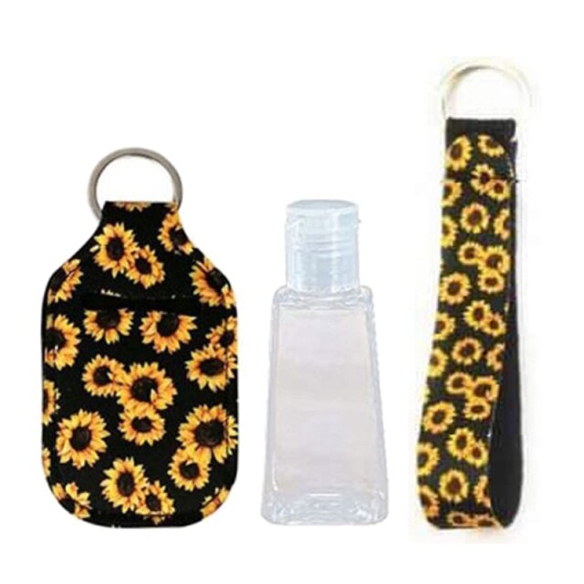 Travel Bottles with Keychain Holder Set