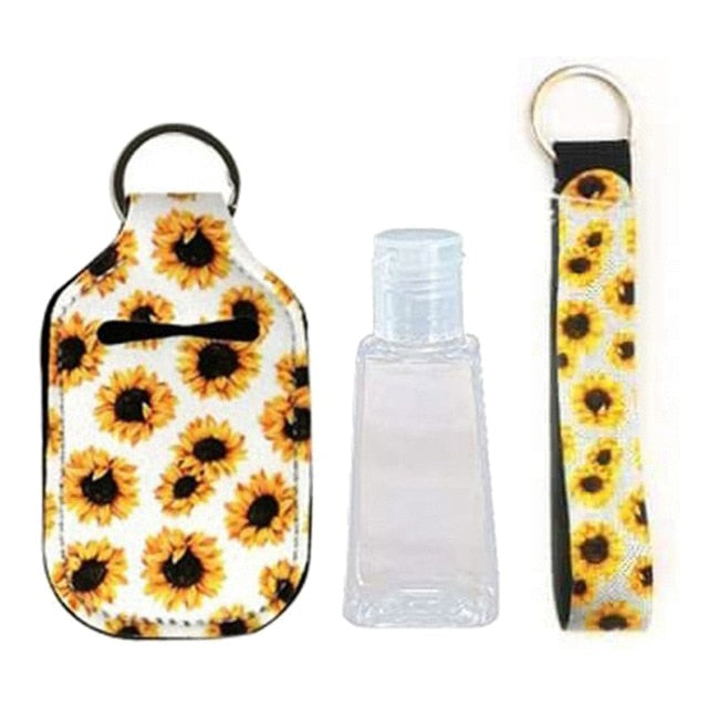 Travel Bottles with Keychain Holder Set