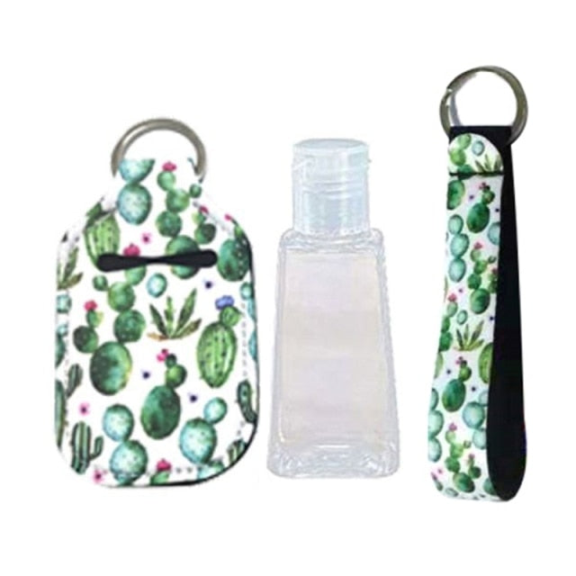 Travel Bottles with Keychain Holder Set