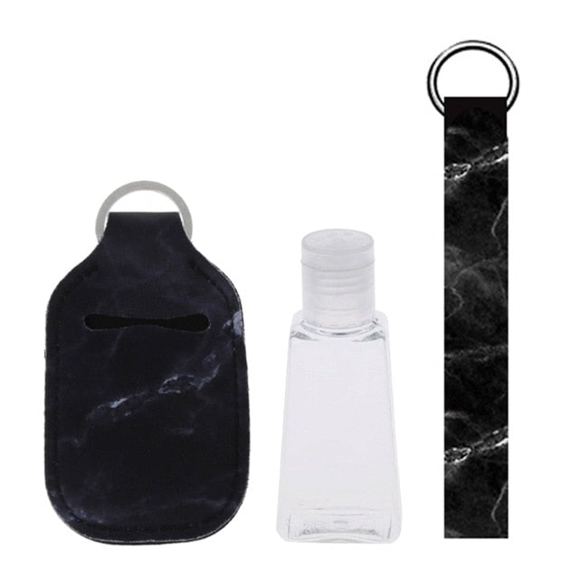 Travel Bottles with Keychain Holder Set