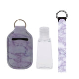 Travel Bottles with Keychain Holder Set