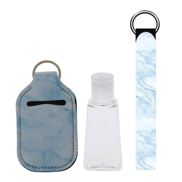 Travel Bottles with Keychain Holder Set